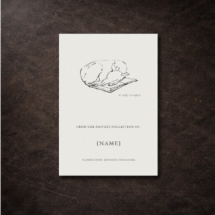 Greyhound- Ex libris bookplate Sticker