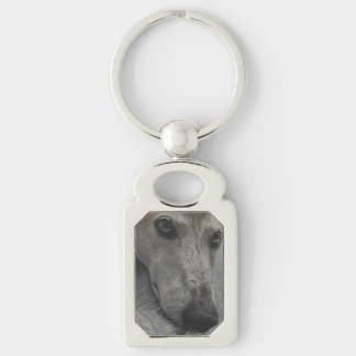 Greyhound eyes keychain