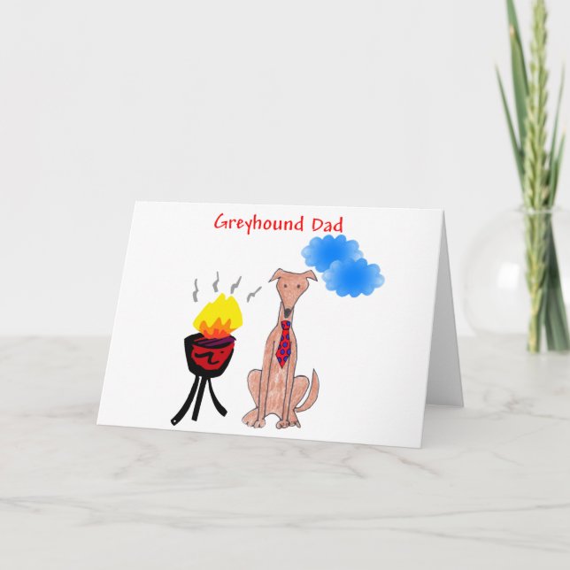 Greyhound Fawn Dad Card (Front)