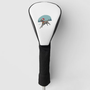 Greyhound Festive Sprint dog Golf Head Cover