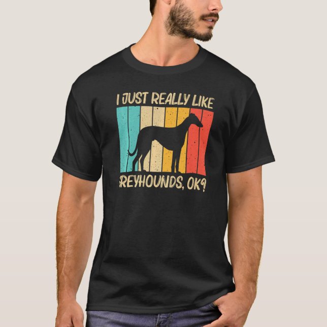 Greyhound For Men Women Italian Greyhound Rescue D T-Shirt (Front)