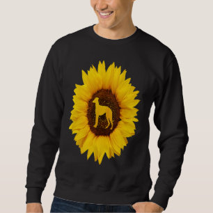 Greyhound  For Women Men Dog Pet Racer Sunflower Sweatshirt