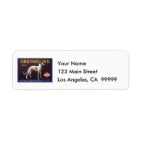 Greyhound Fruit Crate Label