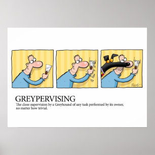 Greyhound Glossary Greypervising Poster