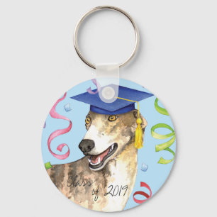 Greyhound Graduate Key Ring