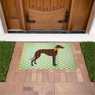 Greyhound Holiday Doormat