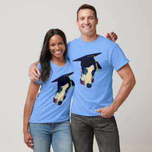 Greyhound In Graduation Cap Funny Dog T-Shirt