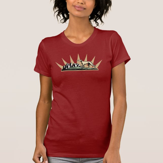 Greyhound in the Park T-Shirt (Front)