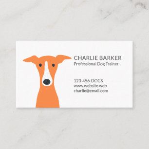 Greyhound Italian Greyhound Whippet Cute Dog Business Card