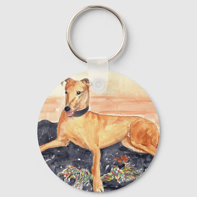 Greyhound Keychain (Front)