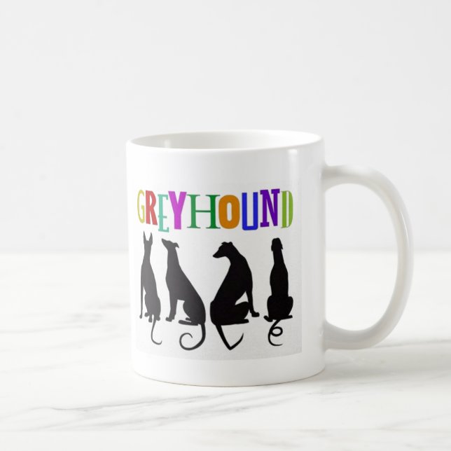 Greyhound Love Coffee Mug (Right)