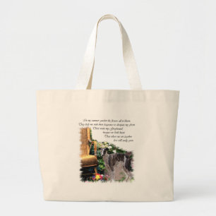 Greyhound Lovers Art Gifts Large Tote Bag