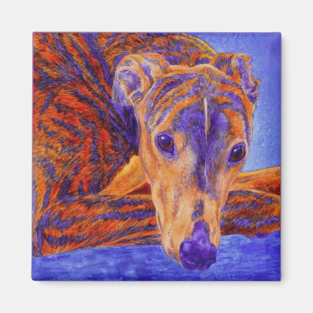 Greyhound Magnet - "Ace" (Front)