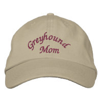 Greyhound Mum Cute Embroidered Baseball Cap
