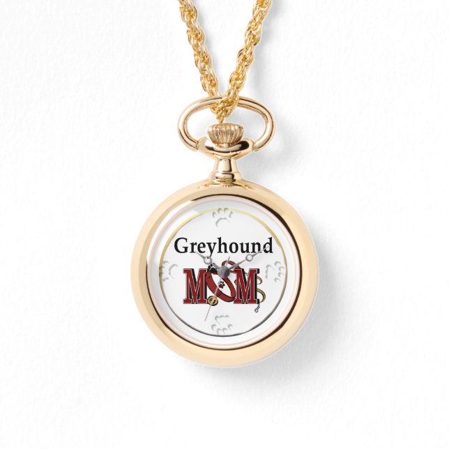 Greyhound Mum Gifts Watch (Front)