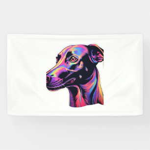 Greyhound Neon Design Banner