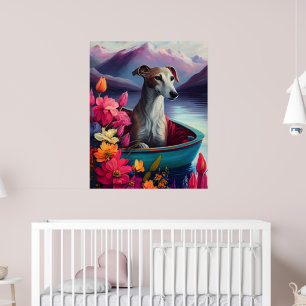 Greyhound on a Paddle: A Scenic Adventure Poster