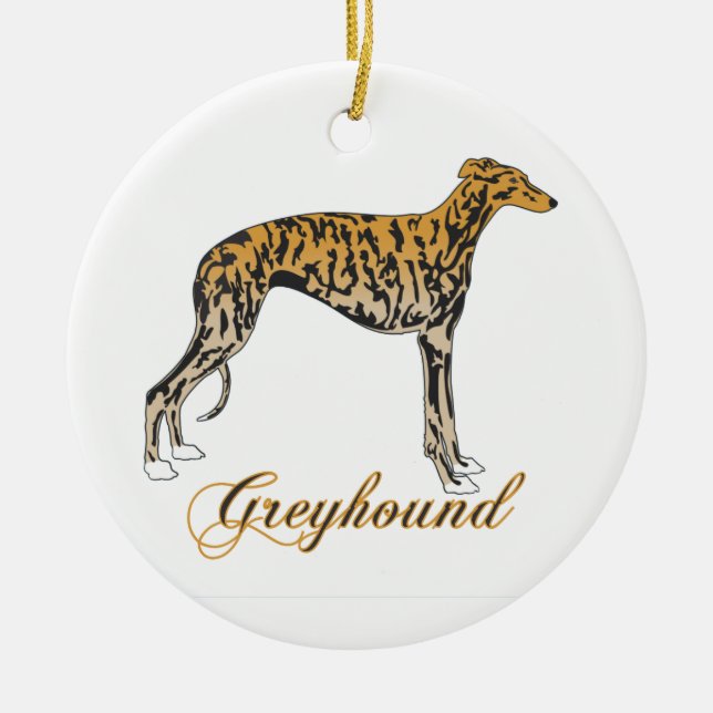 Greyhound Ornament (Front)
