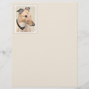 Greyhound Painting - Cute Original Dog Art
