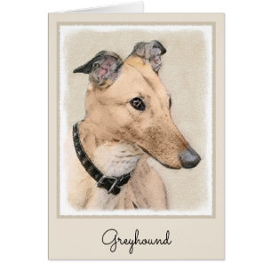 Greyhound Painting - Cute Original Dog Art