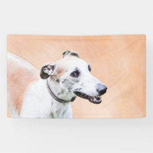 Greyhound Painting - Cute Original Dog Art Banner