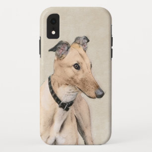 Greyhound Painting - Cute Original Dog Art Case-Mate iPhone Case