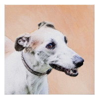 Greyhound Painting - Cute Original Dog Art