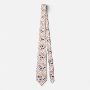 Greyhound Painting - Cute Original Dog Art Tie