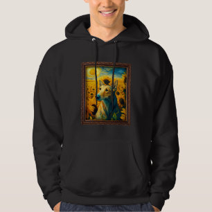 Greyhound Painting Sunflower Flower Mom Women Flor Hoodie