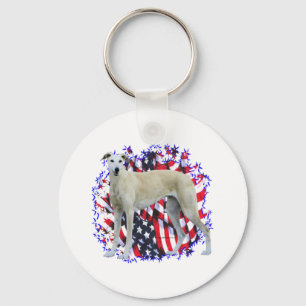 Greyhound Patriot Key Ring