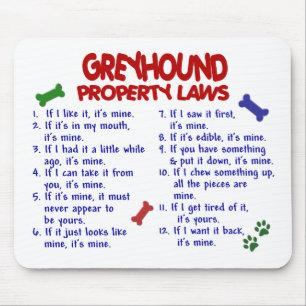 GREYHOUND Property Laws 2 Mouse Pad