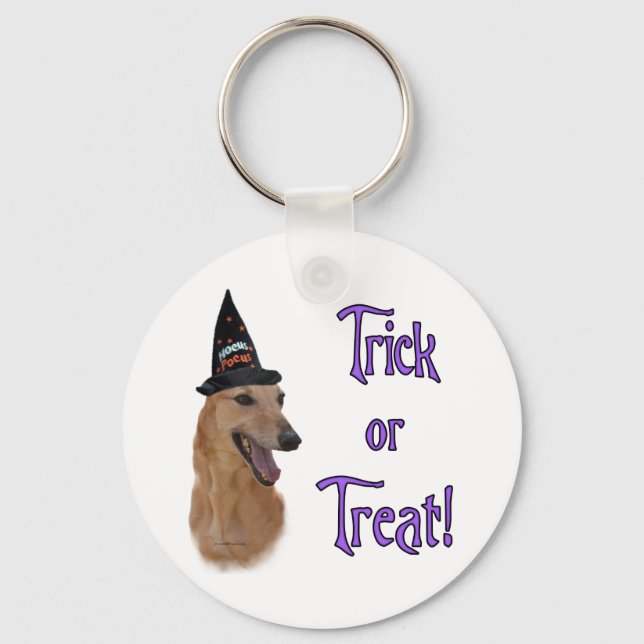 Greyhound (red) Trick Key Ring (Front)