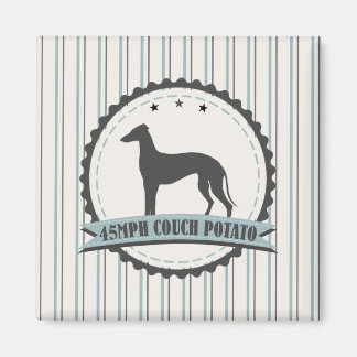 Greyhound Retired Racer 45 mph Lazy Dog Magnet