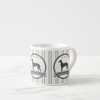 Greyhound Retired Racer 45mph Lazy Dog Espresso Cup