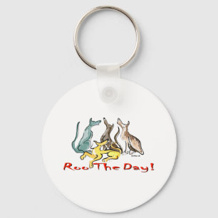 greyhound roo key ring