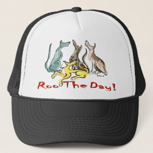 greyhound roo trucker hat