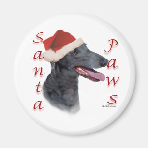 Greyhound Santa Paws Magnet