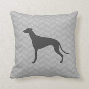 Greyhound Silhouette Cushion