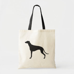 Greyhound Silhouette Tote Bag