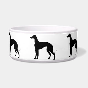 Greyhound Silhouettes in Black and White Pet