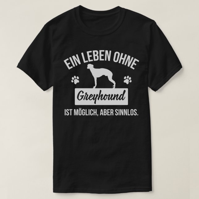 Greyhound T-Shirt (Design Front)