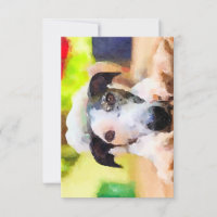 Greyhound Thank You Card