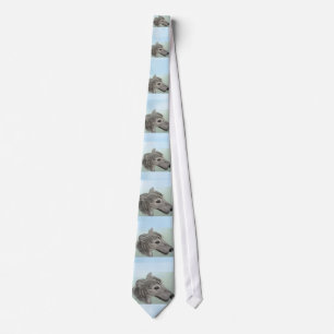 Greyhound Tie with Original Artwork by Carol Zeock