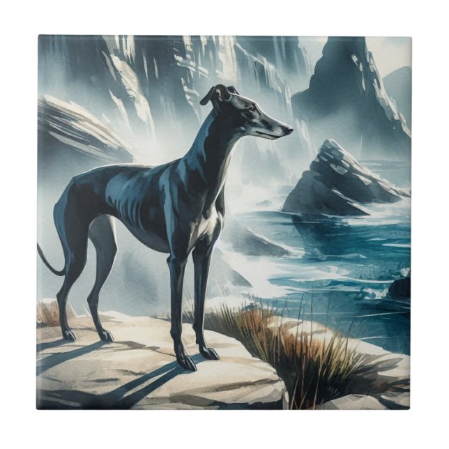 Greyhound Tile (Front)