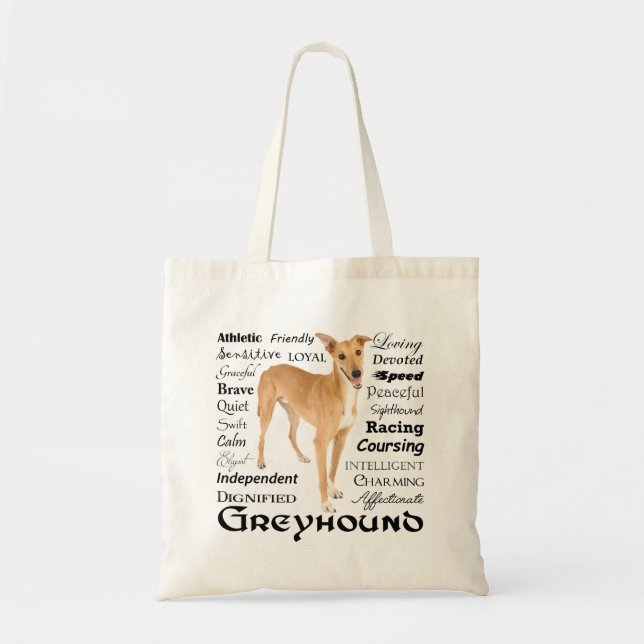 Greyhound Traits Tote (Front)