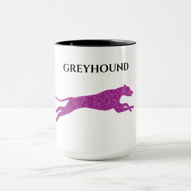 Greyhound two toned mug. mug (Center)