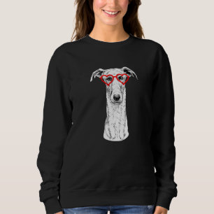 Greyhound Valentines Day Dog Mum Dog Sweatshirt