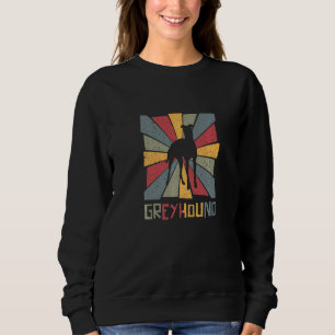Greyhound Vintage Dog Dogs Paw Greyhound Accessori Sweatshirt