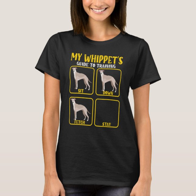 greyhound whippet dog training guide for Whippet m T-Shirt (Front)
