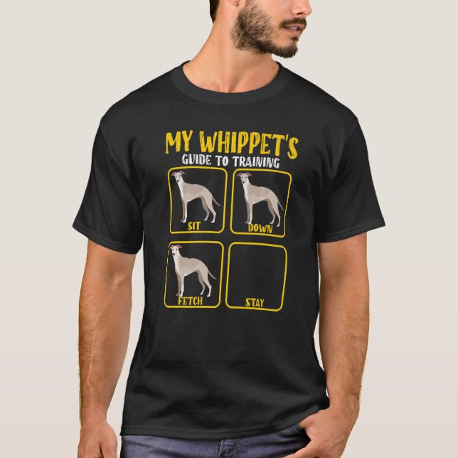 greyhound whippet dog training guide for Whippet m T-Shirt (Front)